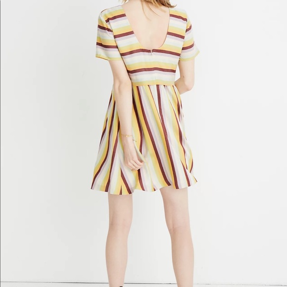 ⭐️HP⭐️ Madewell Striped Scoop Back Dress - Picture 4 of 17